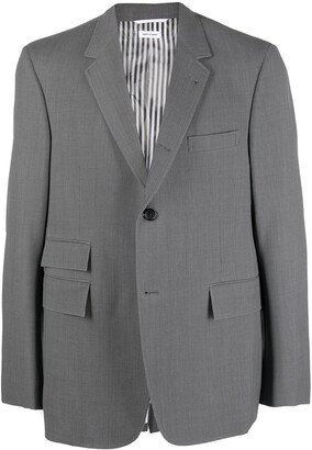 Single-Breasted Wool Blazer-AM