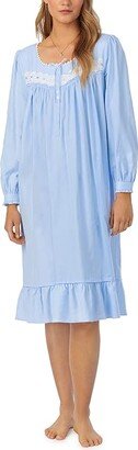 Cotton Rayon Flannel Waltz Gown (Blue) Women's Pajama