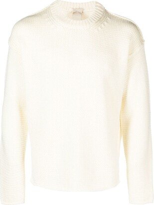 Crew-Neck Knitted Jumper-AC