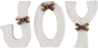 Gallerie II Winter White Joy Letters Set of 3