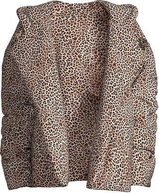 Leopard Sleeping Bag Puffer Jacket