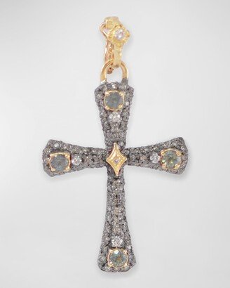 Blue Sapphire and Diamond Cross Enhancer