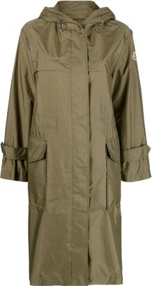 Hooded Drawstring Parka-AD