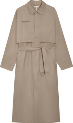 Organic Cotton Trench Coat — taupe XS