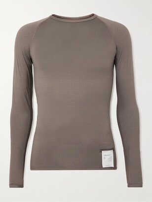 Logo-Appliquéd CoffeeThermal™ Stretch-Jersey Base Layer