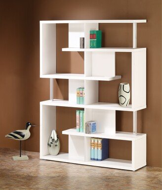 CDecor Romny 5-tier Geometric Bookcase