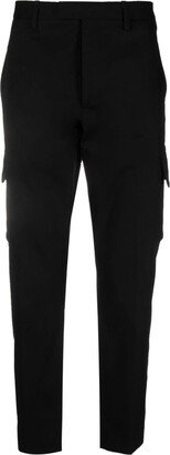 Cargo-Pocket Cotton-Blend Straight-Leg Trousers