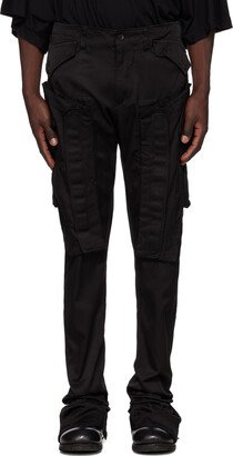 Black Gas Mask Cargo Pants