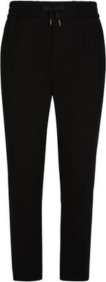 Jersey jogging pants with patch