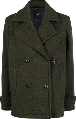 Double-Breasted Wool Coat-DD