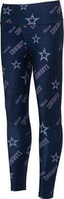 Women's Concepts Sport Navy Dallas Cowboys Breakthrough Allover Print Leggings