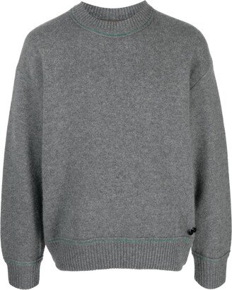 Crew-Neck Pullover Jumper-AA