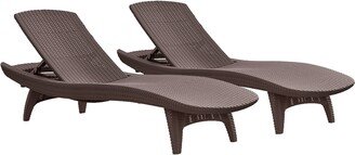 Grenada Chaise Lounger Set Outdoor Furniture For Patio, Poolside, Garden and Lawn