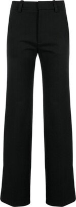 High-Waist Cotton Trousers