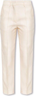 Straight-Leg Pleated Trousers-AG