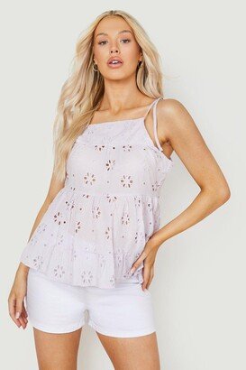 Maternity Strappy Broderie Top