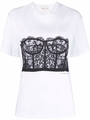 lace corset T-shirt