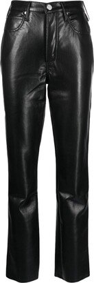 Recycled Leather-Blend Trousers