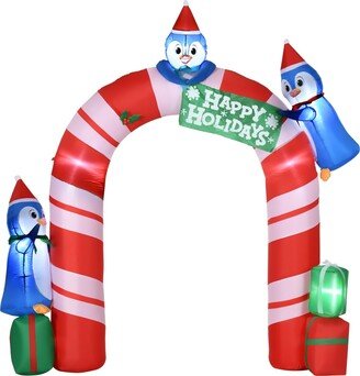 8' Christmas Inflatable Candy Cane Archway Blow-Up Outdoor Display