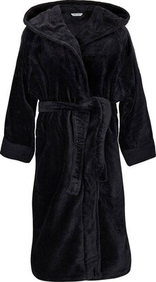 Pasithea Sleep Organic Cotton Hooded Robe - Men's Black
