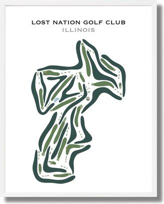 Lost Nation Golf Club, Illinois, Course Print, Wall Art, Lover, Thoughtful Christmas Gift, Lover Unframed