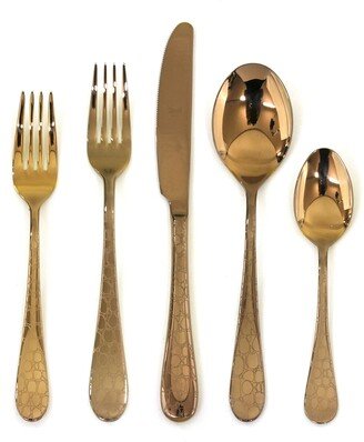 Coccodrillo Bronzo 5-Piece Flatware Set