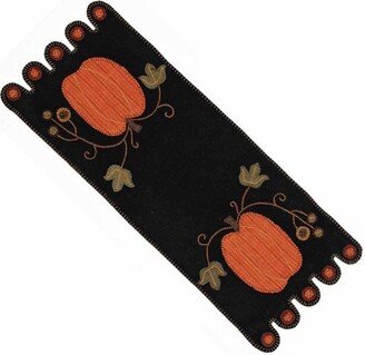 Pumpkin Wool Table Runner New