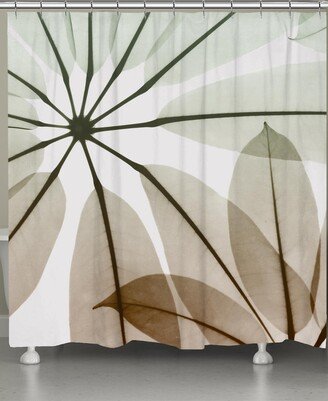 Earthy Brassy Shower Curtain