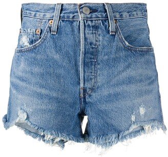 Distressed Jean Shorts