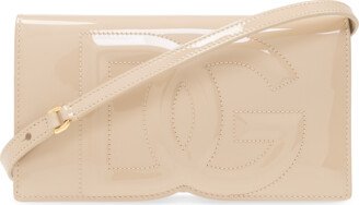 Wallet With Shoulder Strap - Beige