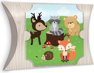 Big Dot of Happiness Woodland Creatures - Favor Gift Boxes - Baby Shower or Birthday Party Large Pillow Boxes - Set of 12