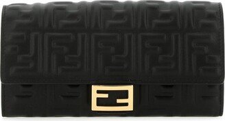 Logo Embossed Continental Wallet