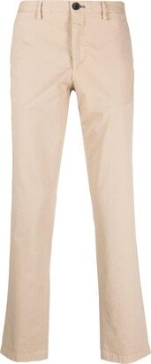 Zebra-Embroidered Straight-Leg Trousers