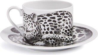 High Fidelity Leopardato porcelain tea cup