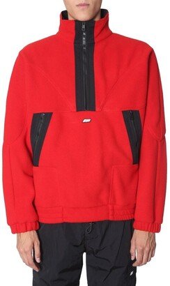 Logo Plaque Half Zip Sweater-AA