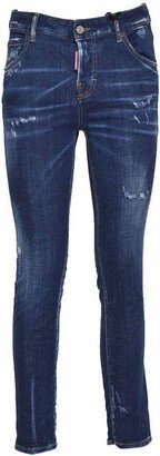 Blue denim Cool Girl Jean jeans-AA