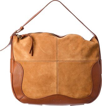 Hana Leather & Suede Hobo Bag