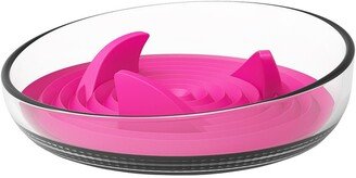 'Cirlicue' Shark Fin Shaped Modern Slow Feeding Pet Bowl