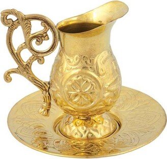 Bowl For Holy Water, Holy Water Cup, Bucket With Plate Gold-Silver Color, Church Liturgical Priest, Religious Gift Idea