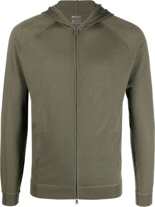 Boggi Milano Hooded Wool Jacket