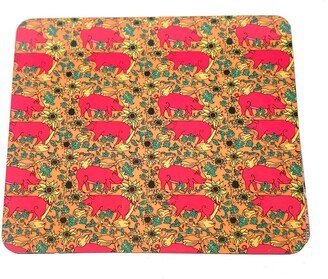 Laura B Interiors The Orange Country Pig Set Of Four Placemats