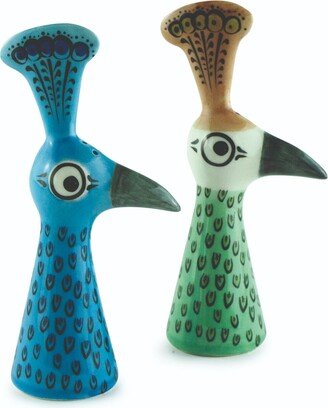 Hannah Turner Peacock Salt & Pepper Shakers