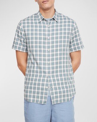 Men's Cannes Plaid Short-Sleeve Sport Shirt