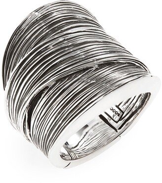 Bamboo Striated Band Ring