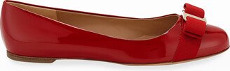 Varina Patent Leather Bow Ballerina Flats