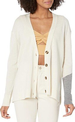 LABEL Go-To Cardi (Putty/Light Grey) Women's Clothing