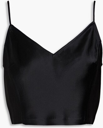 Cropped satin camisole