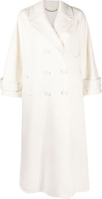 Double-Breasted Maxi Coat-AB