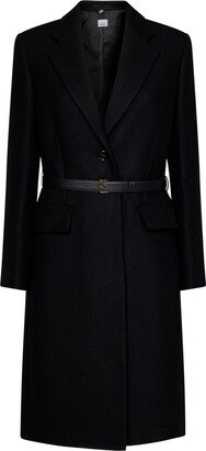 Single-Breasted Belted Coat-AD