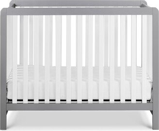 Colby 4-in-1 Low-Profile Convertible Crib - White/ Grey